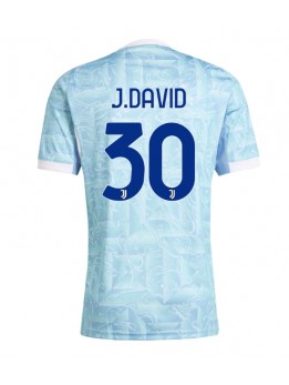 Juventus Jonathan David #30 Auswärtstrikot 2025-26 Kurzarm Juventus Jonathan David #30 Auswärtstrikot 2025-26 Kurzarm